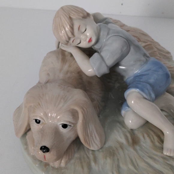 VTG Young Boy with Dog - Picture 2 of 6